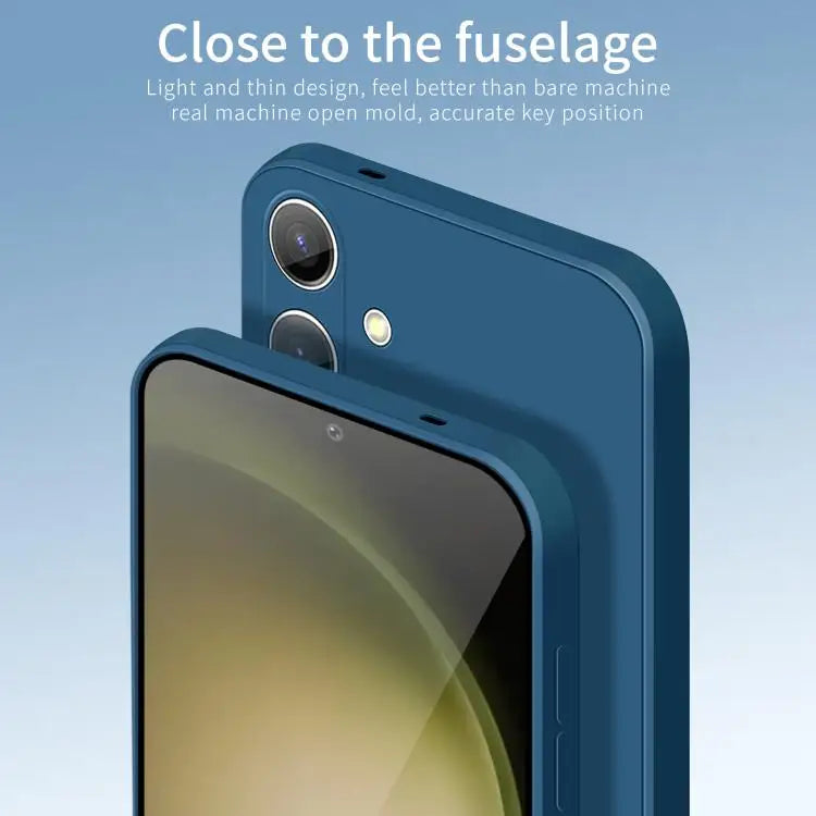 Voor Samsung Galaxy S25 FE 5G PINWUYO Sense-serie vloeibare siliconen TPU-telefoonhoes (blauw)