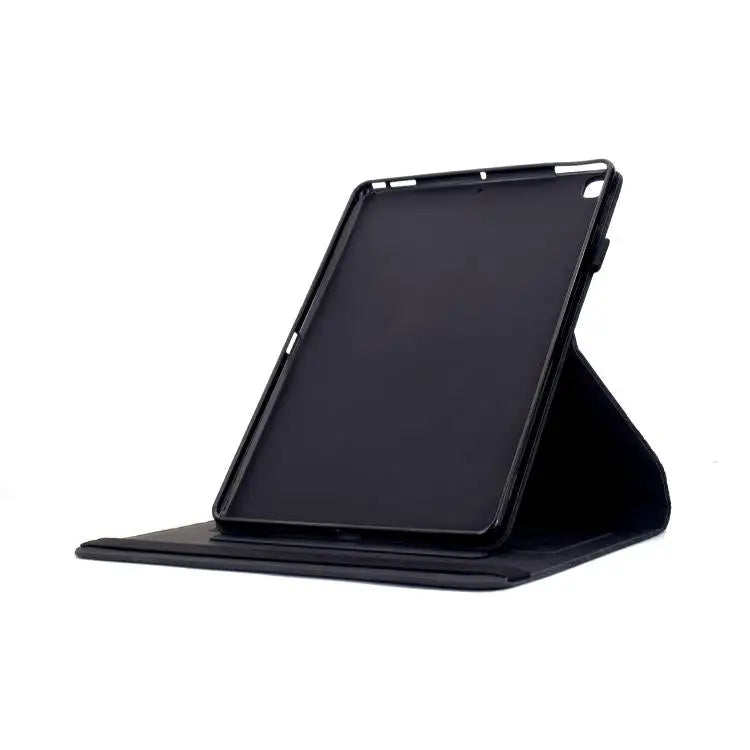 Voor Samsung Galaxy Tab A 10.1 2019 / T510 Draaibare bouwstenen reliëf leren tablethoes (zwart)