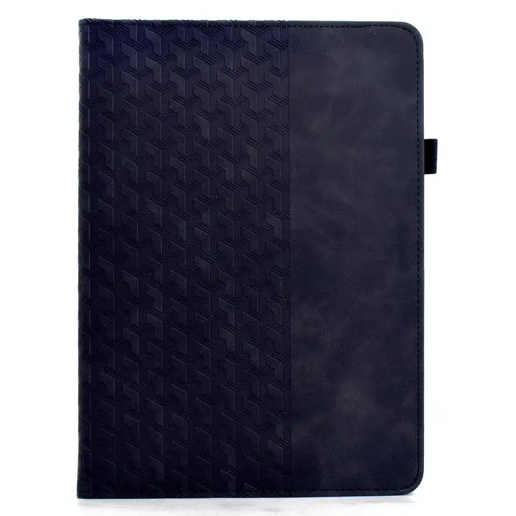 Voor Samsung Galaxy Tab A 10.1 2019 / T510 Draaibare bouwstenen reliëf leren tablethoes (zwart)