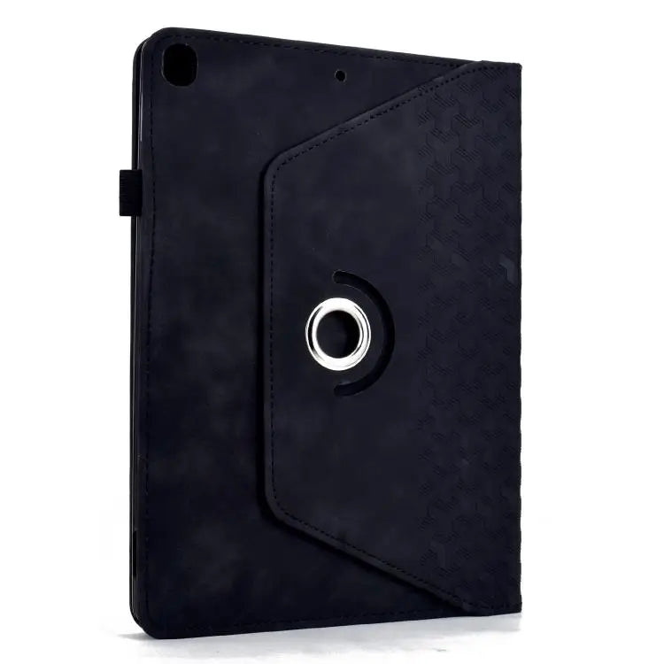 Voor Samsung Galaxy Tab A 10.1 2019 / T510 Draaibare bouwstenen reliëf leren tablethoes (zwart)