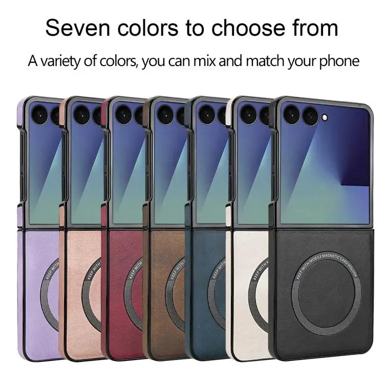 Voor Samsung Galaxy Z Flip7 5G Slim Fit Design MagSafe-telefoonhoesje (blauw)