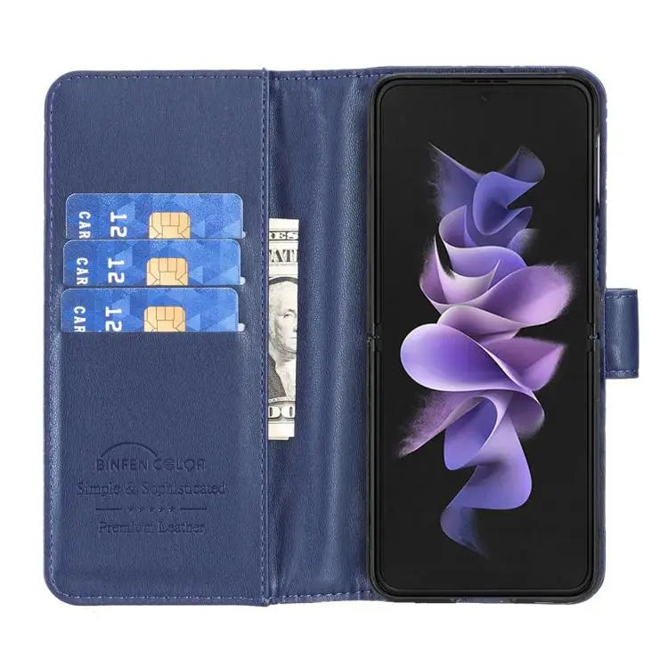Voor Samsung Galaxy Z Fold6 Diamond Lattice Wallet Flip Leather Phone Case (blauw)