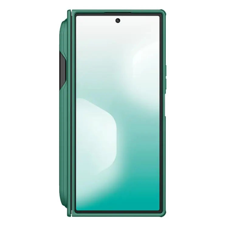 Voor Samsung Galaxy Z Fold7 5G NILLKIN Frosted Fold PC + TPU MagSafe magnetische telefoonhoes met stylus (groen)