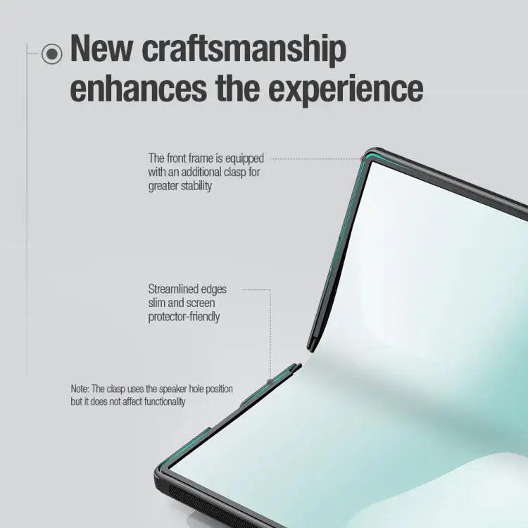 Voor Samsung Galaxy Z Fold7 5G NILLKIN Frosted Fold PC + TPU MagSafe magnetische telefoonhoes met stylus (groen)