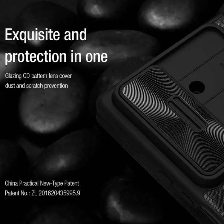 Voor Samsung Galaxy Z Fold7 5G NILLKIN QIN Series Pro Sliding Camera Cover Design Leren Telefoonhoesje met Stylus (Bruin)