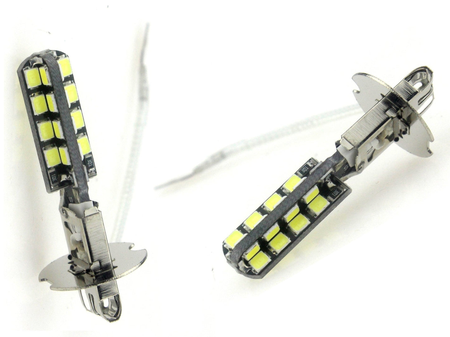 H3 autolamp 2 stuks | 32-SMD LED daglichtwit 6000K | 3,5W - 12V