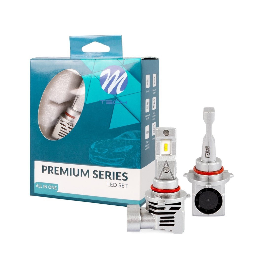 HB3 9005 koplampenset daglichtwit 6500K - 50 Watt &amp; 5000 Lm/stuk | 12V &amp; 24V DC - actieve koeling