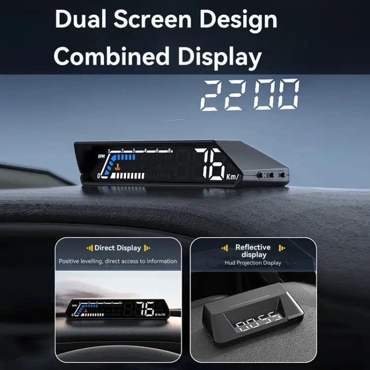 Head-up Display OBD Multi-function Vehicle Instrument Oil Temperature Gearbox Monitoring Screen(S101)
