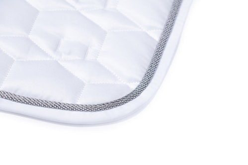 Wedstrijddekje zilverkoord wol