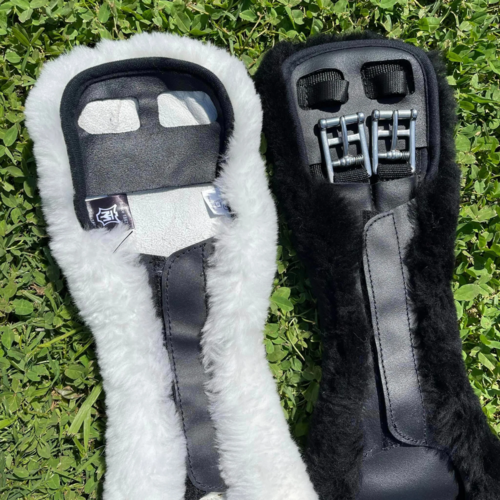 Singelbontje luxe leder Slim Line dressuursingel