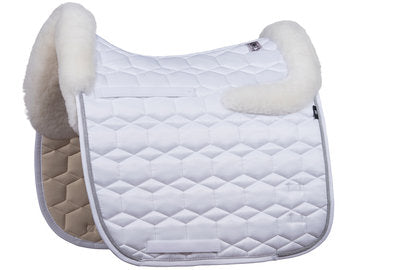 Wedstrijddekje zilverkoord wol