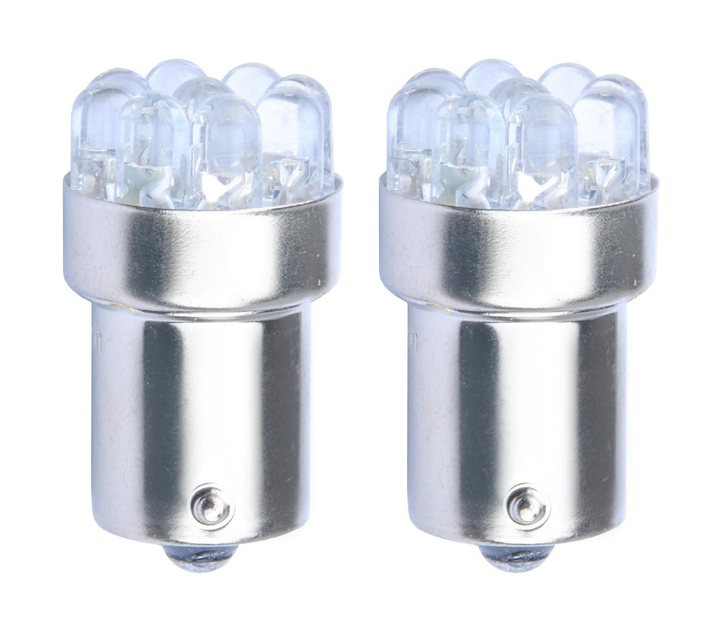 BA15S - 1156 - autolamp set - geel | R5W - R10W - 5007 - 2x 9-SMD LED | 3 Watt - 12V DC