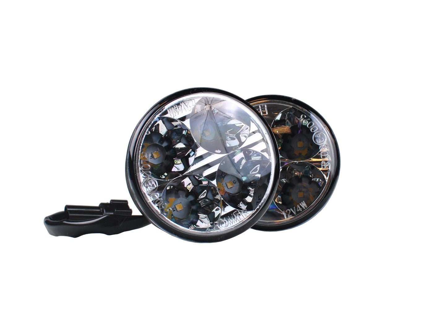 Dagrijverlichting set 2 stuks - Ø 70 mm - LED mistlampen - E4 merk gekeurd - 12V &amp; 24V 