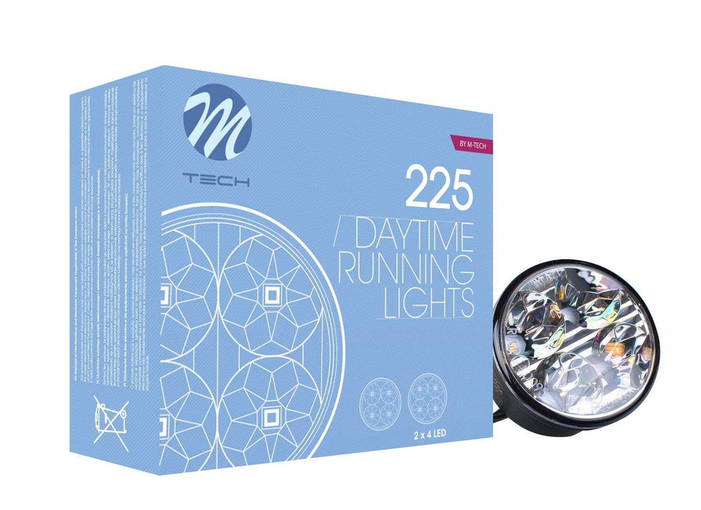 Dagrijverlichting set 2 stuks - Ø 70 mm - LED mistlampen - E4 merk gekeurd - 12V &amp; 24V 