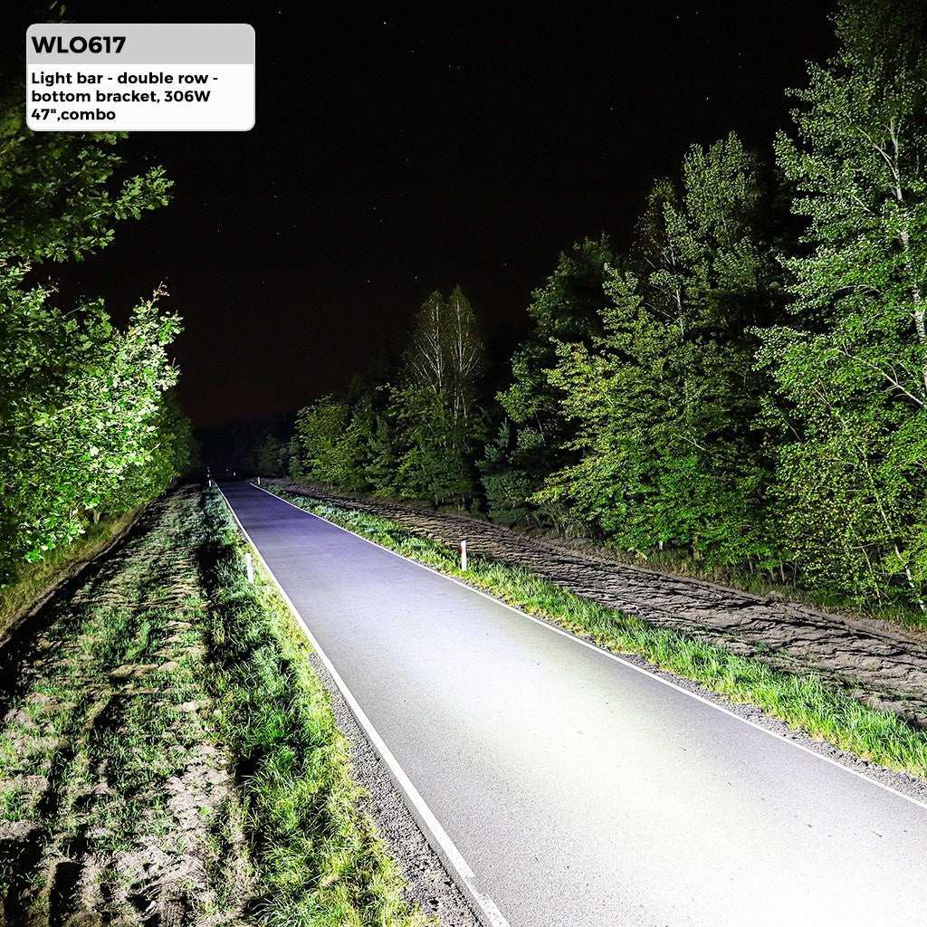 LED lamp BAR 47" 306W (102x3W Osram) | schijnwerper 12V &amp; 24V combo | offroad 6000K - IP67