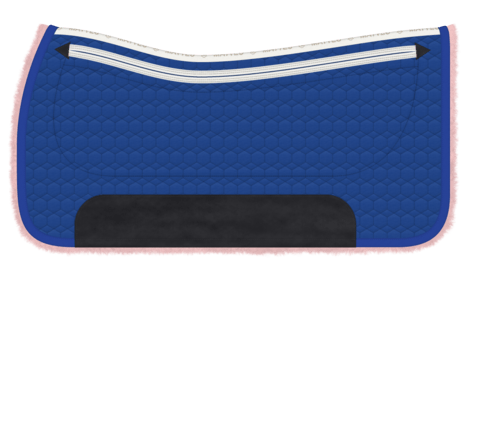 Mattes westernpad met 1 pocket