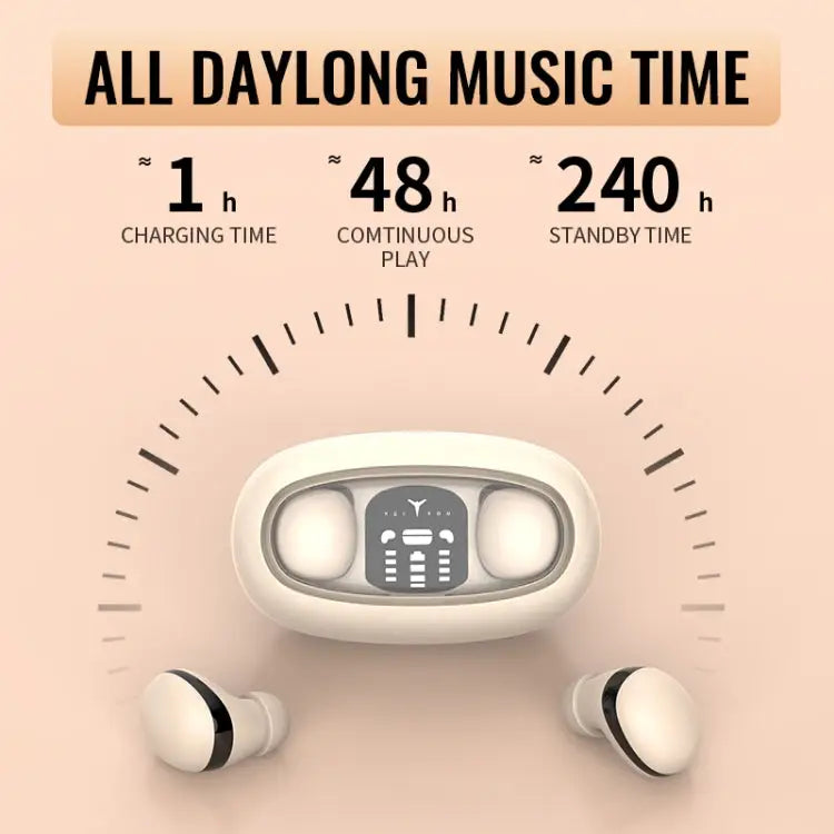 Mini TWS Bluetooth Earphones With Rectangular Bin Noise Reduction Long Life Sleep Wireless Music Earbuds, mini13s