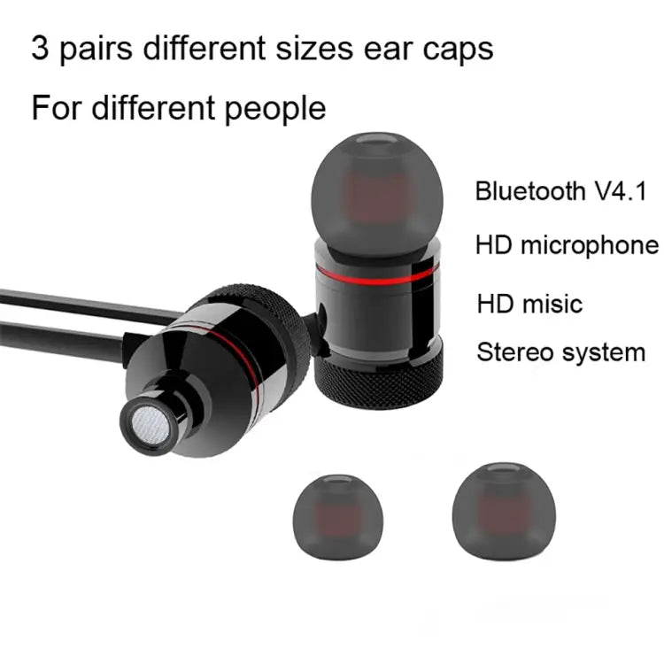 MoreBlue S07 Wireless Bluetooth Earphones Metal Magnetic Stereo Bass Headphones Cordless Sport Headset Earbuds With Microphone