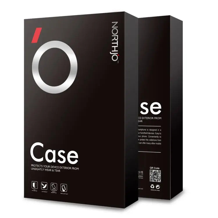 NORTHJO 4-in-1 TPU-telefoonhoesje met schermfolie, lensfolie en camerabedieningsknophoesje