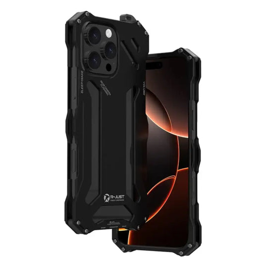 R-JUST RJ-17 schokbestendige, holle metalen telefoonhoes