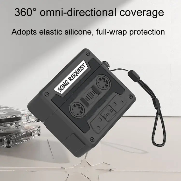 Retro siliconen oortelefoon beschermhoesje in tapevorm