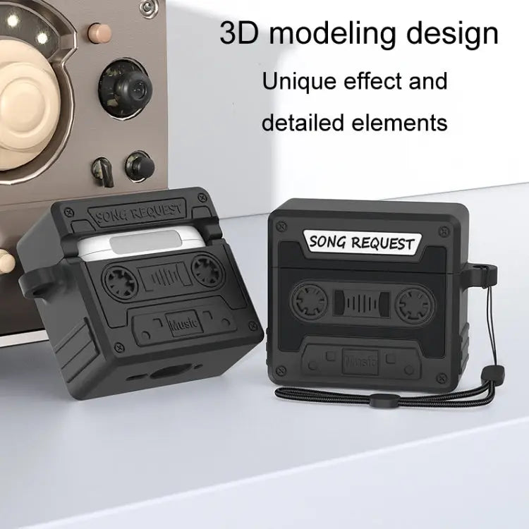 Retro siliconen oortelefoon beschermhoesje in tapevorm