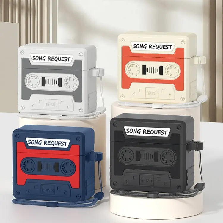 Retro siliconen oortelefoon beschermhoesje in tapevorm