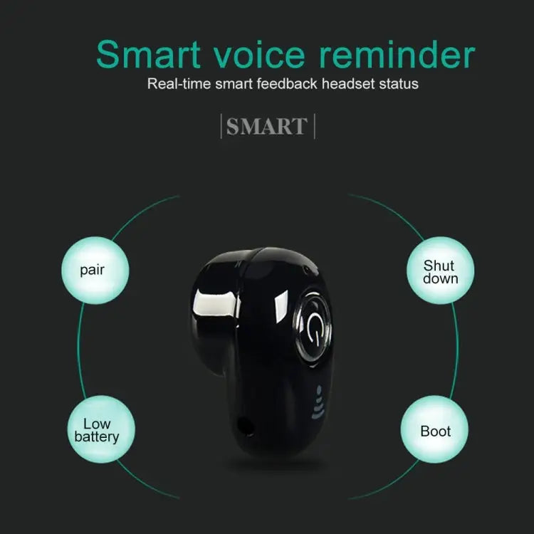 S650 Second Generation Charging Base Mini Bluetooth Earphone Wireless Earbuds Business Invisible Handsfree In-Ear Earphones with Mic