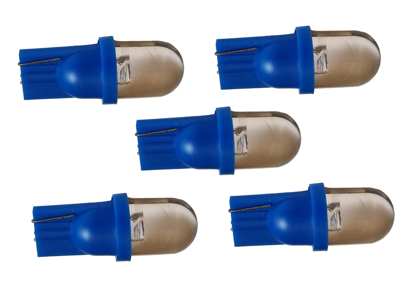 T10 autolamp 5 stuks | dashboardverlichting | blauw | LED-12V gelijkstroom