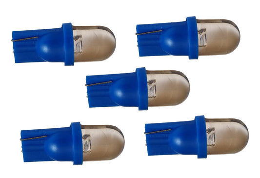 T10 autolamp 5 stuks | dashboardverlichting | blauw | LED-12V gelijkstroom
