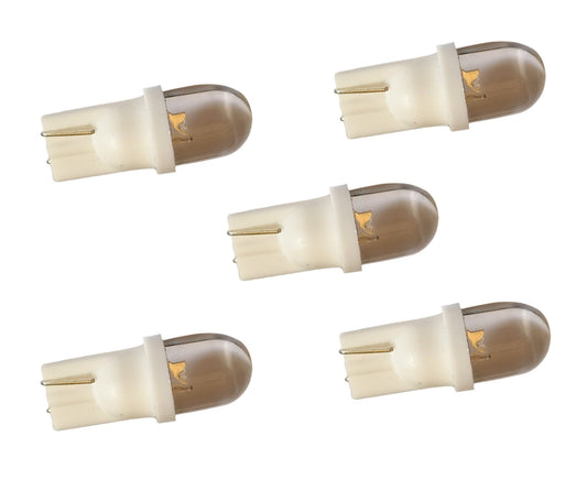 T10 autolamp 5 stuks | dashboardverlichting | daglichtwit - 6000K | LED 12V gelijkstroom