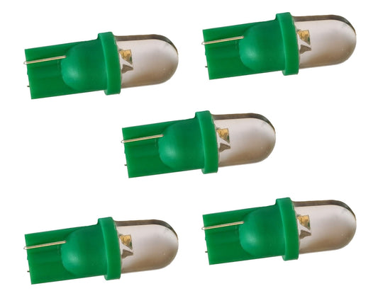 T10 autolamp 5 stuks | dashboardverlichting | groen | LED-12V gelijkstroom