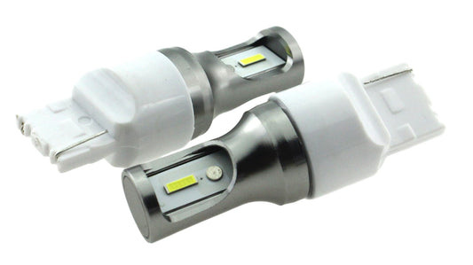 T20 7440 W21W-set | autoverlichting LED 2 stuks | 2-SMD daglichtwit 6000K - 839 Lumen | 12V gelijkstroom - 9,6 Watt
