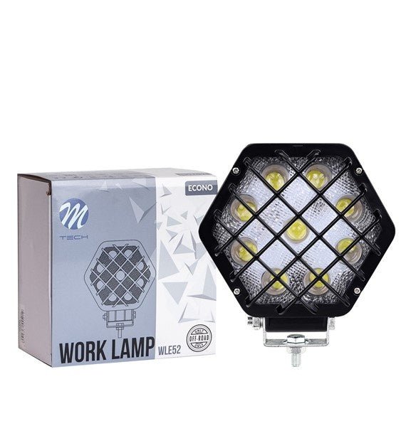 Verstraler LED 27W - werklicht HEX~1600 Lumen - 12V &amp; 24V DC | daglichtwit 6500K | IP67