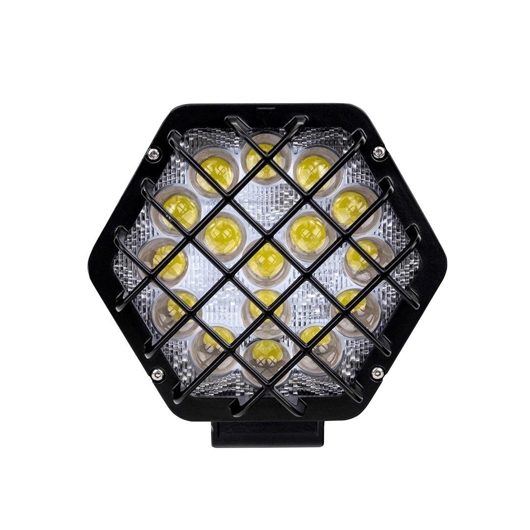 Verstraler LED 48W - werklicht HEX~2300 Lumen - 12V &amp; 24V DC | daglichtwit 6500K | IP67