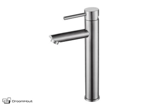 Wastafelmengkraan hoog RVS